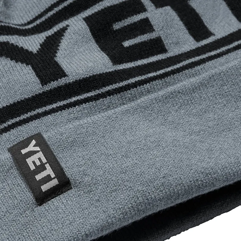 Yeti Retro Knit Hat Grey-1